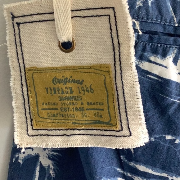 Washed stoned and beaten palm trees shorts size 36 - Picture 3 of 7